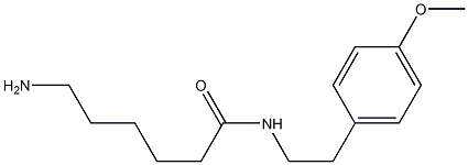 6-amino-N-[2-(4-methoxyphenyl)ethyl]hexanamide 结构式