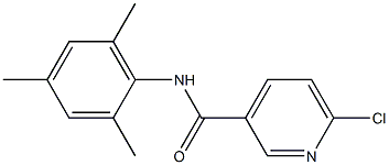 6-chloro-N-(2,4,6-trimethylphenyl)pyridine-3-carboxamide 结构式