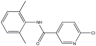 6-chloro-N-(2,6-dimethylphenyl)pyridine-3-carboxamide 结构式