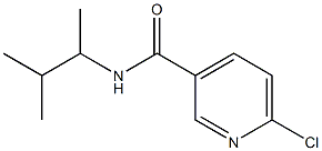 6-chloro-N-(3-methylbutan-2-yl)pyridine-3-carboxamide 结构式