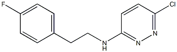 6-chloro-N-[2-(4-fluorophenyl)ethyl]pyridazin-3-amine 结构式