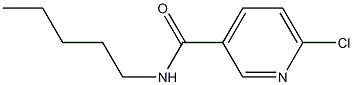 6-chloro-N-pentylpyridine-3-carboxamide 结构式