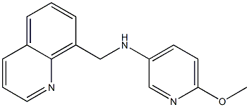 6-methoxy-N-(quinolin-8-ylmethyl)pyridin-3-amine 结构式