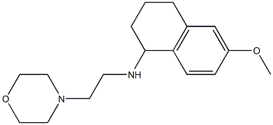 6-methoxy-N-[2-(morpholin-4-yl)ethyl]-1,2,3,4-tetrahydronaphthalen-1-amine 结构式