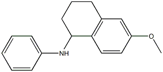 6-methoxy-N-phenyl-1,2,3,4-tetrahydronaphthalen-1-amine 结构式