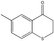 6-methyl-3,4-dihydro-2H-1-benzothiopyran-4-one 结构式