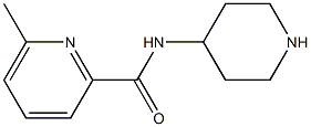 6-methyl-N-piperidin-4-ylpyridine-2-carboxamide 结构式