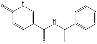 6-oxo-N-(1-phenylethyl)-1,6-dihydropyridine-3-carboxamide 结构式