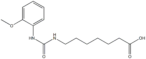 7-({[(2-methoxyphenyl)amino]carbonyl}amino)heptanoic acid 结构式