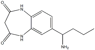 7-(1-aminobutyl)-2,3,4,5-tetrahydro-1H-1,5-benzodiazepine-2,4-dione 结构式