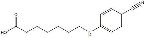 7-[(4-cyanophenyl)amino]heptanoic acid 结构式