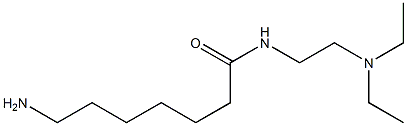 7-amino-N-[2-(diethylamino)ethyl]heptanamide 结构式