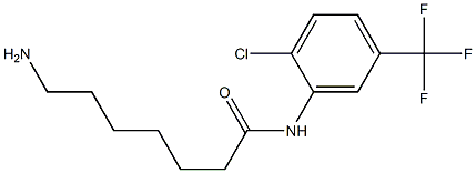 7-amino-N-[2-chloro-5-(trifluoromethyl)phenyl]heptanamide 结构式