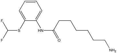 7-amino-N-{2-[(difluoromethyl)sulfanyl]phenyl}heptanamide 结构式