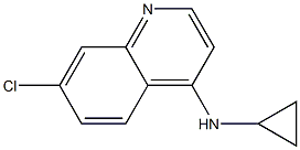 7-chloro-N-cyclopropylquinolin-4-amine 结构式