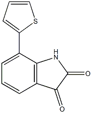 7-thien-2-yl-1H-indole-2,3-dione 结构式