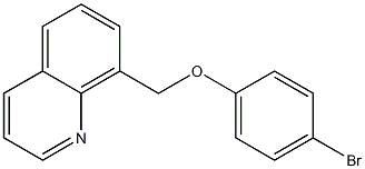 8-(4-bromophenoxymethyl)quinoline 结构式