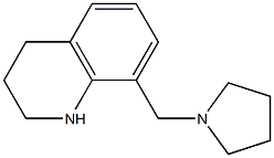 8-(pyrrolidin-1-ylmethyl)-1,2,3,4-tetrahydroquinoline 结构式