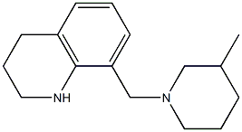 8-[(3-methylpiperidin-1-yl)methyl]-1,2,3,4-tetrahydroquinoline 结构式