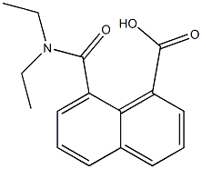 8-[(diethylamino)carbonyl]-1-naphthoic acid 结构式