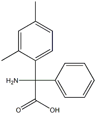amino(2,4-dimethylphenyl)phenylacetic acid 结构式
