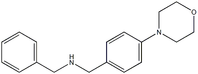 benzyl({[4-(morpholin-4-yl)phenyl]methyl})amine 结构式