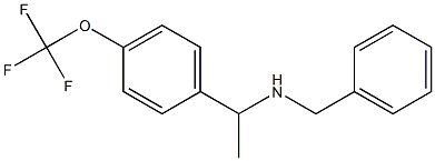 benzyl({1-[4-(trifluoromethoxy)phenyl]ethyl})amine 结构式
