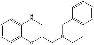 benzyl(3,4-dihydro-2H-1,4-benzoxazin-2-ylmethyl)ethylamine 结构式