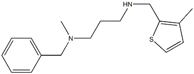 benzyl(methyl)(3-{[(3-methylthiophen-2-yl)methyl]amino}propyl)amine 结构式