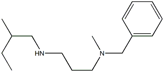 benzyl(methyl){3-[(2-methylbutyl)amino]propyl}amine 结构式