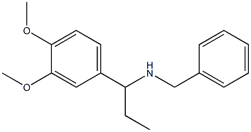 benzyl[1-(3,4-dimethoxyphenyl)propyl]amine 结构式