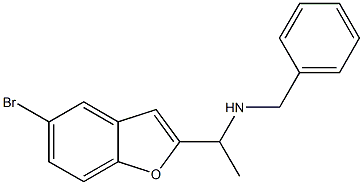 benzyl[1-(5-bromo-1-benzofuran-2-yl)ethyl]amine 结构式