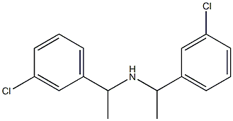 bis[1-(3-chlorophenyl)ethyl]amine 结构式