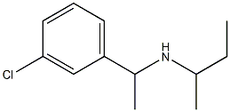 butan-2-yl[1-(3-chlorophenyl)ethyl]amine 结构式