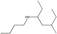 butyl(5-methylheptan-3-yl)amine 结构式