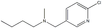 butyl[(6-chloropyridin-3-yl)methyl]methylamine 结构式