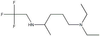 diethyl({4-[(2,2,2-trifluoroethyl)amino]pentyl})amine 结构式
