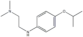 dimethyl(2-{[4-(propan-2-yloxy)phenyl]amino}ethyl)amine 结构式