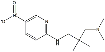 dimethyl(2-methyl-2-{[(5-nitropyridin-2-yl)amino]methyl}propyl)amine 结构式