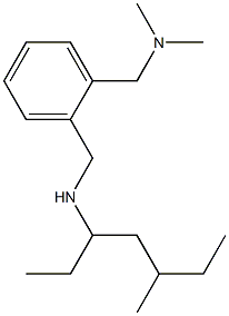 dimethyl[(2-{[(5-methylheptan-3-yl)amino]methyl}phenyl)methyl]amine 结构式