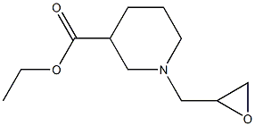 ethyl 1-(oxiran-2-ylmethyl)piperidine-3-carboxylate 结构式