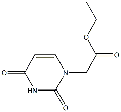 ethyl 2-(2,4-dioxo-1,2,3,4-tetrahydropyrimidin-1-yl)acetate 结构式