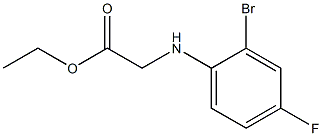 ethyl 2-[(2-bromo-4-fluorophenyl)amino]acetate 结构式