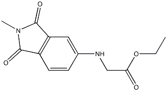 ethyl 2-[(2-methyl-1,3-dioxo-2,3-dihydro-1H-isoindol-5-yl)amino]acetate 结构式