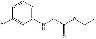 ethyl 2-[(3-fluorophenyl)amino]acetate 结构式