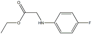 ethyl 2-[(4-fluorophenyl)amino]acetate 结构式