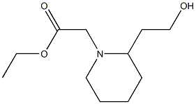 ethyl 2-[2-(2-hydroxyethyl)piperidin-1-yl]acetate 结构式