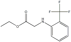 ethyl 2-{[2-(trifluoromethyl)phenyl]amino}acetate 结构式