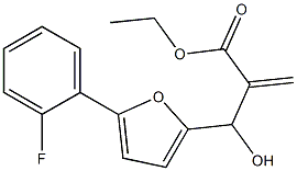 ethyl 2-{[5-(2-fluorophenyl)furan-2-yl](hydroxy)methyl}prop-2-enoate 结构式