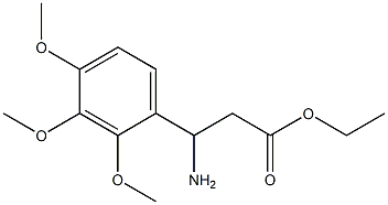 ethyl 3-amino-3-(2,3,4-trimethoxyphenyl)propanoate 结构式